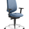 Kancelářská židle Theo@ 265-SYA, područky BR-209, báze kovová leštěný hliník F40-N6